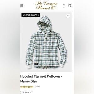 Vermont flannel hoodie
